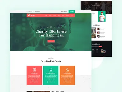 Charity & Non-Profit Template charity charity events child sponsorship donations environment fund raising multipurpose ngo non profit