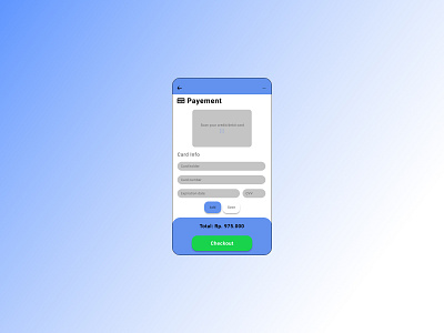 Check out Credit Card/Debit Form app checkout design minimal ui ux