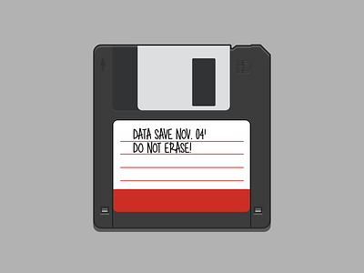 Floppy Disk 90s design disc flat design floppy floppy disk illustration old school old technology vector vector art vector illustration