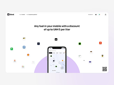Litrol® Promo Landing Page animation app interaction landing page mobile web design