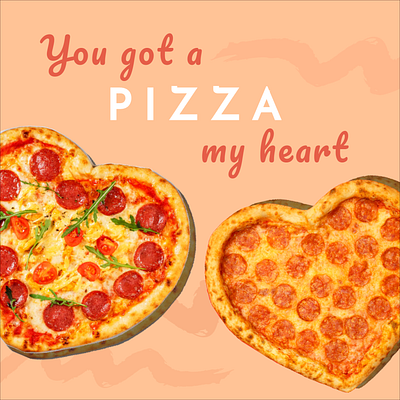 You got a pizza my heart design designmaker designs.ai free illustrations puns valentinesday