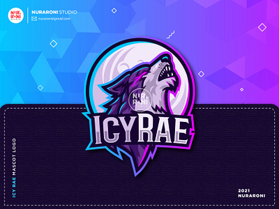 Icy Rae Mascot Logo cartoon cartoon character character esport esport team esportlogo gamers gaming illustration logo mascot mascot design mascot lgoo streamer twitch twitch.tv vector wolf logo youtube youtube banner