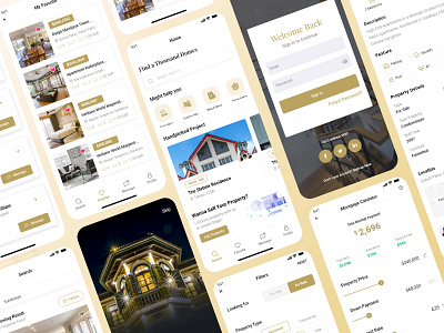 Rackstack - Real Estate Mobile App 2022 app design branding clean creative design ios mobile app mobile app design property find real estate app real estate mobile real estate shop realestate template ui uiux ux