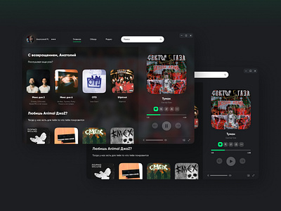 Spotify UI ui ui design uiux ux ui web webdesign website design