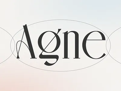 AGNE Display Font branding display font font illustration lettering logo logo designs minimalist modern type typeface