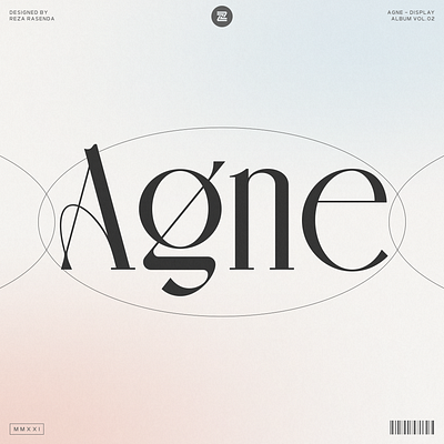AGNE Display Font branding display font font illustration lettering logo logo designs minimalist modern type typeface