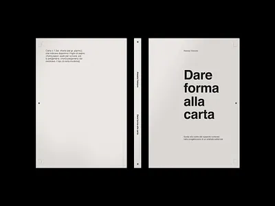 Dare forma alla carta - Master's Thesis adobe indesign adobe photoshop book book design editorial editorial design editorial layout graphic design layout paper print print design thesis typogaphy