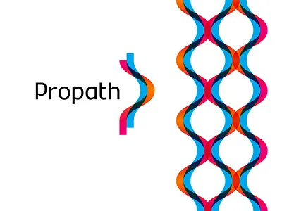 Propath, PP monogram DNA strand, biomedical research logo design biology biomedical biomedicine biotech colorful data dna strand double helix genes research letter mark monogram logo logo design medical medicine modern p pp rna tech technology