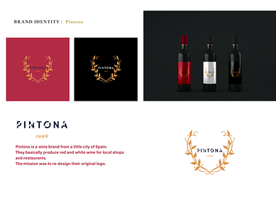 Pintona Brand Identity brand identity branding design illustration logo minimal mockup