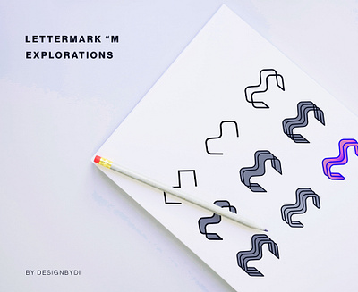 Lettermark M explorations 2d brand branding graphic designer identity letter m letter m logo lettermark letters logo logo designer logotype m m letters m logo minimal minimalist logo modern monogram typography