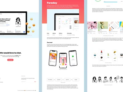 Faraday Web App and Interactions π€ app blog branding case study design flat minimal mobile typography ui ux vector web website