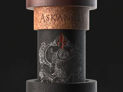 Askaneli Brothers 3d bottle branding c4d c4d42 cinema4d design illustration package packaging product wine