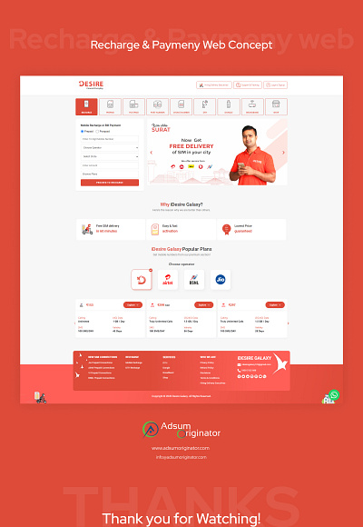 DESIRE RECHARGE & PAYMENT WEB CONCEPT adsum adsumoriginator concept design originator ui uiux uiux design user experience design user interface design ux research web application design web development webconcept webdesigns wordpress