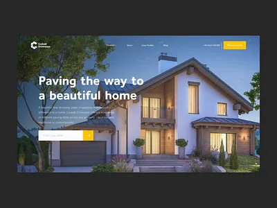 CD: Homepage company website construction company corporate driveways landing page landing pages micorinteractions silk studio ui design uiux web design and development website design