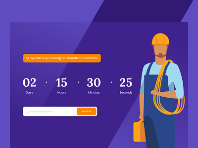 Countdown Timer Exploration #3 countdown countdown timer design figma figma design figmadesign illustration ui uiux ux web webdesign