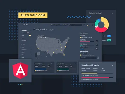 LIGHT BLUE ANGULAR NODE.JS admin template angular angular admin template app crm dark dashboard dashboard design interface node.js template trends 2021 trendy ui web webdesig webdevelopment