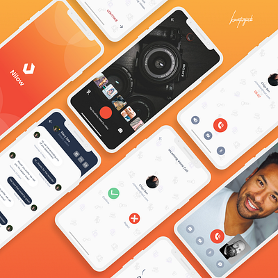 VOICE & VIDEO CALL FOR NILLOW app design designs mobile app mobile app design mobile ui ui uiux ux uxdesign