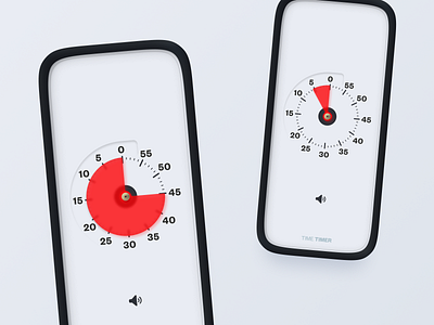 TIME TIMER. Countdown Timer android app concept design design sprint interaction interface ios mobile time time timer timer timer app tribute ui ux