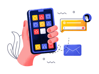 Play Cell Phone design illustration ui