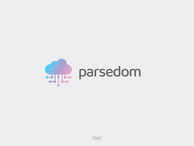 Logo - Parsedom app icon brand identity brand logo branding cloud logo creative logo gradient logo icon design identity design illustration logo logo design logo icon logo mark minimalist logo rayphotostration simple logo trendy design wordmark logo