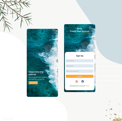 Sign Up page dailyui