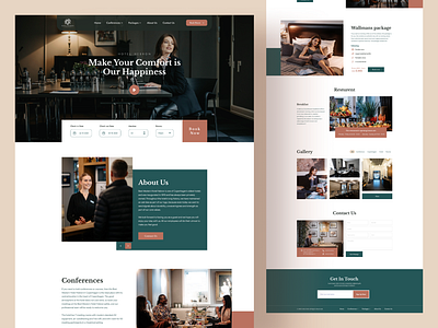 Hotel landing page design booking booking.com branding clean design hotel hotel booking hotel webdite hotel website landingpage minimal psd template saas typography ui ui design ux ux design