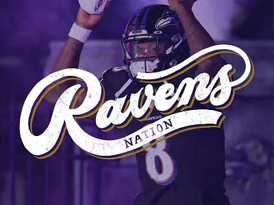 Ravens Nations baltimore baltimore ravens hand lettering lettering mural