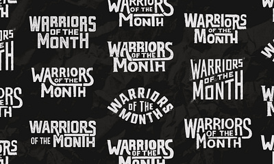 Warriors of the Month | Logo Concepts badge band brand branding design logo rock type typography