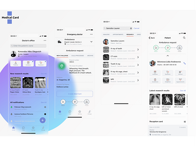 Medical card Mobile APP Design app app design creative design inspiration logo medical medical app medicine mobile app mobile app design mobile design mobile ui ux uxdesign