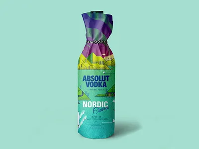 Nordic Cruises Ltd. Edition absolut art design flat flat illustration graphic design illustration illustrator linear packaging texture vector vodka