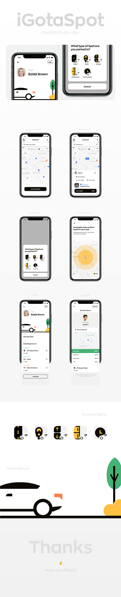 Parking Finder App app finder iconography illustration ios ios app design iphone mobile app mobile app design mobile ui parking parking app parking lot typography ui ui design uidesign ux visual design visual designs