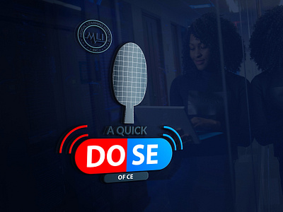 A QUICK DOSE MAEDICAL LEARNING INSTITUTE CONTEST PODCAST LOGO art bakery logo blue branding design graphic design illustration logo logo design moeizoddin moeizoddin kazi ui