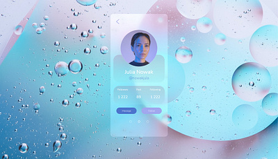 Glass_Morphism2 app app design design glass glassmorphism minimal profile profile design ui ui design