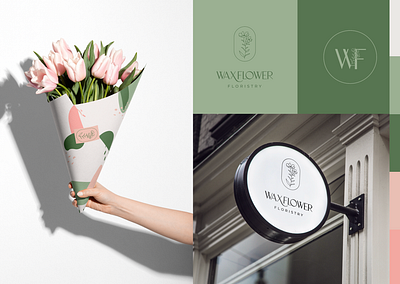 Waxflower Floristry Rebrand branding design packagedesign