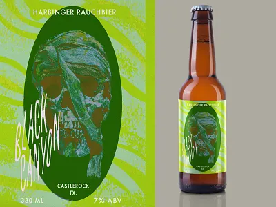 Black Canyon Beer label art artdirection beerlabel branding craftbeer customtypography psychadelicrock psychedelic