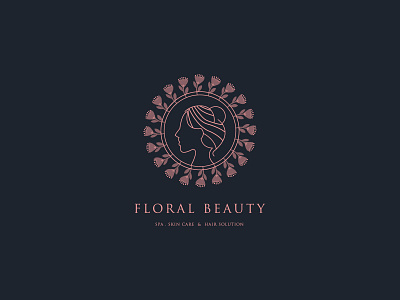 Floral Beauty Logo Design beauty brand identity branding branding design design eye catching logo floral flower hair salon hairstyle illustration lineart logo logodesign minimalist minimalist logo modern modern logo monogram spa