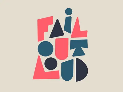Fail out loud drawing failure hand lettering hand lettering illustration ipadpro lettering letters logo procreate type typography