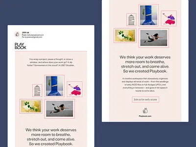 Playbook Newsletter illustration logo ui visual design