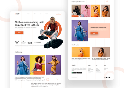 Fashion Brand Shop Web Interface brand shop branding design fashion brand flat graphic icon logo minimal shop shopping app shopping cart ui ux web interface webdesign website website design