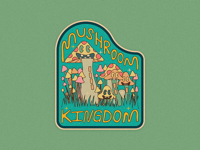 Mushroom Kingdom character hand drawn handletter illustration illustrator lettering mushroom patch plants shrooms sticker trip vancouver