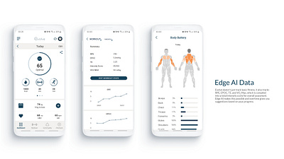 Evolve Fitness App app branding design illustration logo minimal typography ui ux vector