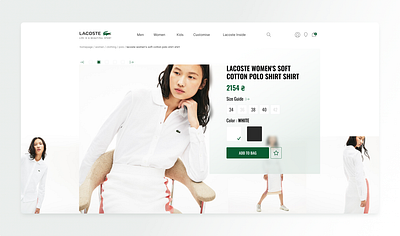 lacoste shop design minimal typography ui ux web website