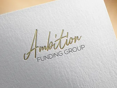 Ambition Logo Design art branding design flat graphic design illustration logo minimal typography vector