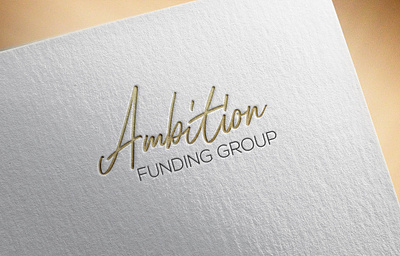 Ambition Logo Design art branding design flat graphic design illustration logo minimal typography vector