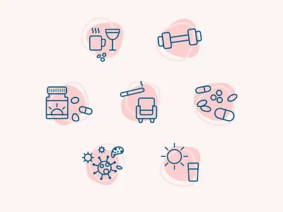 Osteoporosis Infographic Icons design female graphic design health hospital icons iconset illustration infographic medical vector women