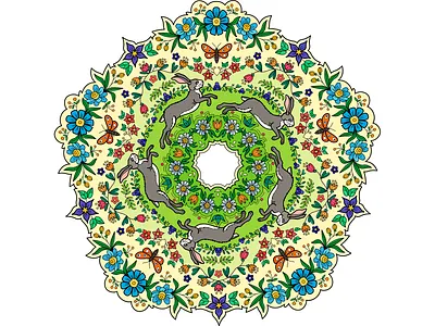 Floral mandala design illustration vector