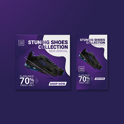 Super Sale Shoes Collection For Social Media animation artwork banner ad design discount facebook ad flash sale graphics illustration social media super sale