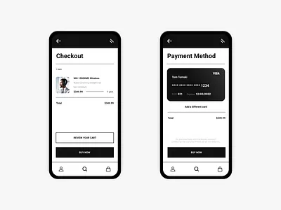 Daily UI 002 - Credit Card Checkout app design checkout credit card credit card checkout dailyui dailyui 002 dailyui002 ecommerce figma minimalist