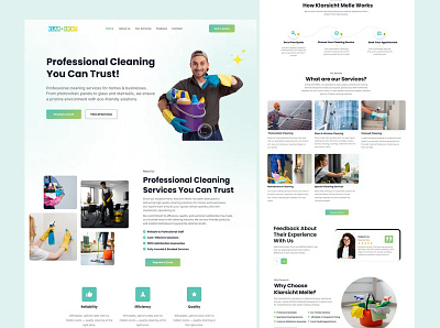 Klarsicht Melle - Professional Cleaning Service Website Redesign branding business cleaning corporate figma figma designer services ui ui design uiux ux website design