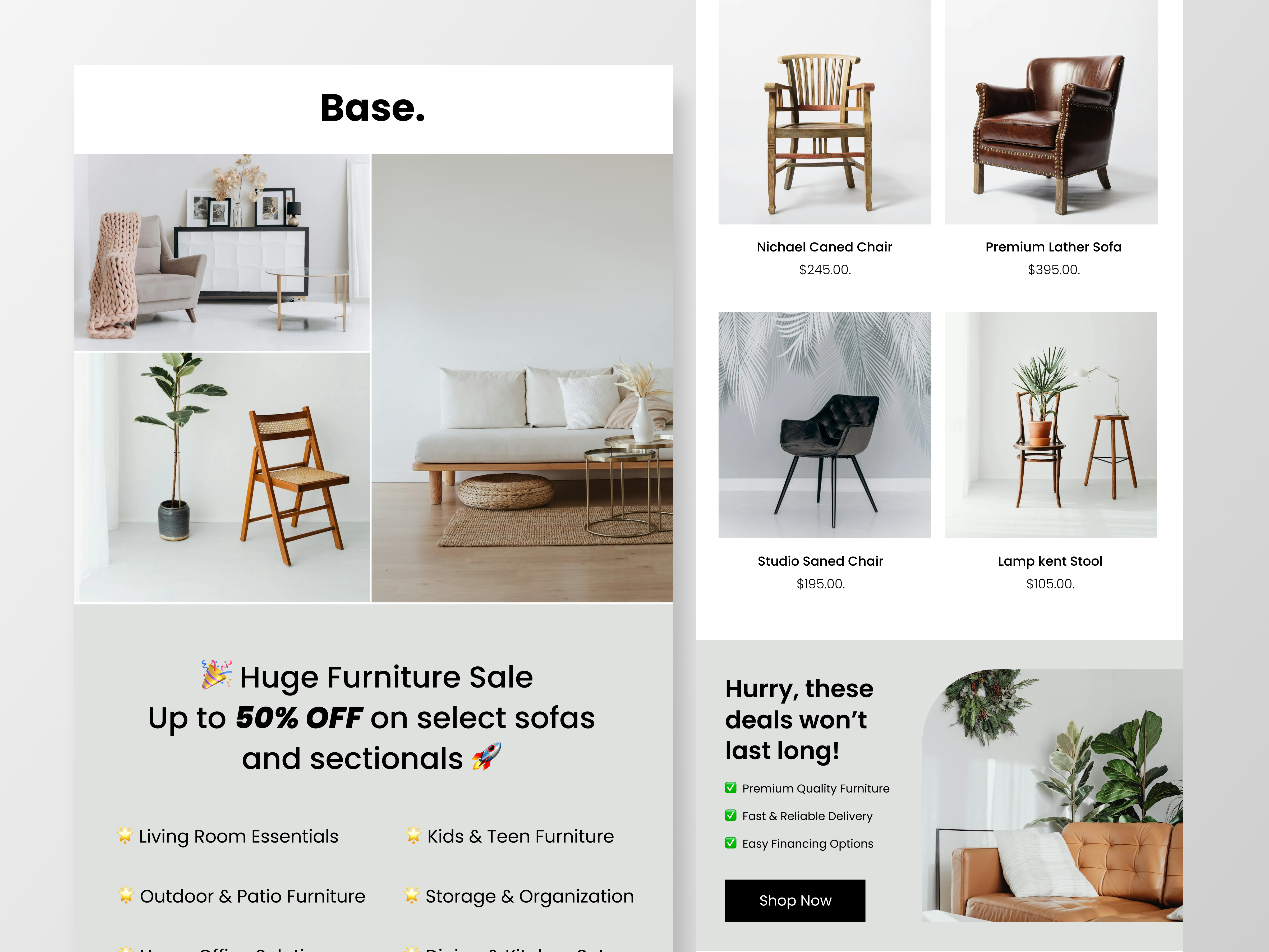 Example of Email Template Design